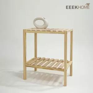 이크홈 원목 수납선반 2단 400 주방장 주방선반 다용도선반