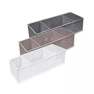 칸칸 바스켓-중 약30x12.4x8.3cm)칸막이 분리가능 바스켓 수납함 칸바구니 분리형