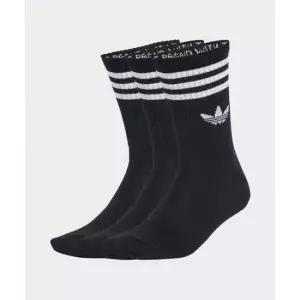 아디다스 adidas 3-스트라이프 크루 삭스 3켤레 - 블랙 JV7402 238443