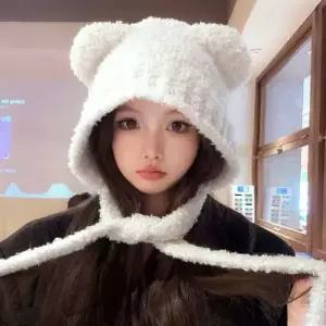 겨울 바라클라바 방한 모자 여성 귀달이 곰돌이 후드