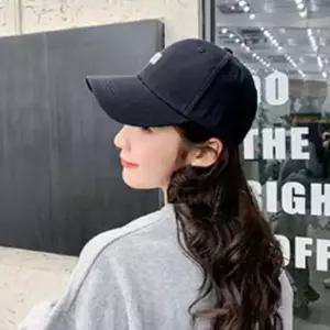 스몰 로고 볼캡 모자 대학생 여자 무지 파스텔
