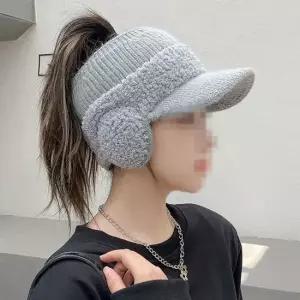 골프 H귀달이모자 여성용/겨울니트모자/귀달이캡모자