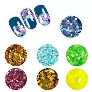 네일아트 원형 글리터 1 2 3mm 외 믹스 2종 총48종