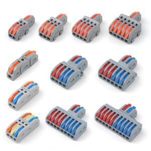 5pcs 회색 상자 미니 전선 연결 SPL-42/62 범용  스플리터 전기  푸시 인 홈 단자 블록