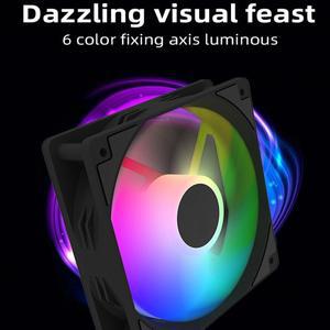 120mm 컴퓨터 팬 컬러 조명 효과 RGB 4핀/높은 냉각 성능 게이밍 PC