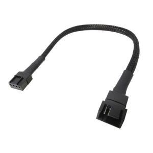 PWM 확장 케이블 연결 블랙 화이트 슬리브 4핀 선풍기 27cm 1-2/3/4 웨이 스플리터