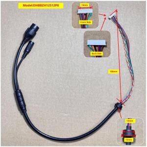 이더넷 Lan PoE 케이블 RJ45 네트워크 dahua ip 돔 카메라용 12핀 8 코어