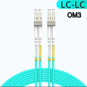광섬유 패치 케이블 10G OM3 OM4 LC UPC-LC UPC 멀티모드 듀플렉스 2.0mm 코드