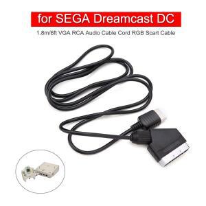 SEGA Dreamcast DC 교체용 TV AV 리드 연결 코드 이미지 선명도 개선 오디오 비디오 컨버터용 RGB 스카트