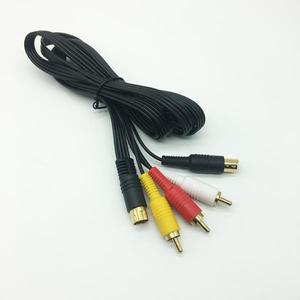 Sega Saturn S-Video AV 케이블용 새 금도금 RCA 오디오 비디오 컴포지트 코드