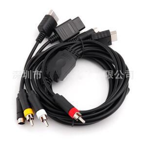 세가 새턴 SSDC PS1 PS2 SNES N64 NGC SFC 게임 콘솔용  AV-S RCA 비디오 오디오 케이블