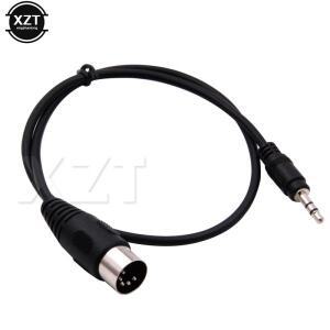 3.5mm 스테레오 잭 오디오 케이블 Aux 남성-MIDI Din 5핀 남성 암커넥터 마이크 용  0.5/1.5/3m