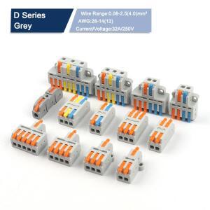 10pcs 범용  전선 커넥터 분배기 28-12AWG 소형 배선 용 빠른 전기 케이블 스플 라이스 단자 블록