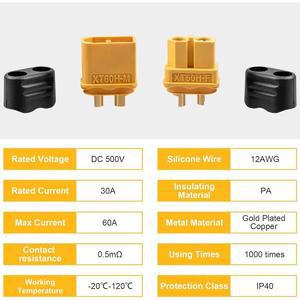 10Pair XT60H Uograde 수 암 총알 커넥터 RC Lipo 배터리용 플러그 Rc 드론 비행기 액세서리