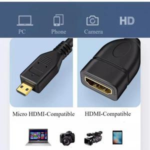 Raspberry Pi 5/Pi 4 Hero 7 6 A6000 카메라 HDTV 케이블 용 HDMI 호환 데이터 전송 라인과 4K 60Hz 마이크