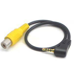 AV 비디오 케이블 어댑터 2.5mm 잭 수커넥터-GPS 후면 카메라용 RCA 암