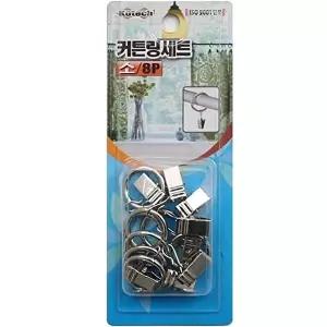 고품질 커텐링세트8P(소)k-3952 커텐소품 커텐부품 커튼 커튼링 W02DD50