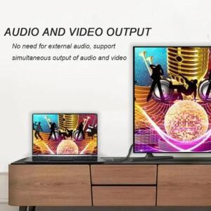 4K DisplayPort-HDMI 호환 어댑터 케이블 1080P DP-HDMI 비디오 오디오 변환기PC TV PC 노트북 프로젝터용