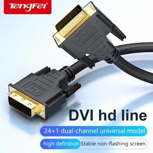 DVI 케이블 1M1.8M2m3M 금도금 플러그 수-수 DVI-DVI 1080p LCD DVD HDTV XBOX 호환 호환용