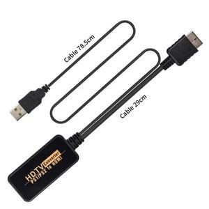 PS2 PS1 Plion 1/2 게임 콘솔 용 1080P PS1-HDMI 변환기 어댑터 USB 전원 코드 포함 720P HD 케이블
