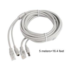 30m/20m/15m/10m/5m RJ45  DC 12V 전원 Lan 케이블 코드 CCTV 네트워크 IP 카메라용