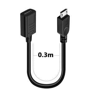 C타입 암 마이크로 B 수 USB 충전기 데이터 OTG 케이블 어댑터 oy 좌측 우측 위 아래 90 각도