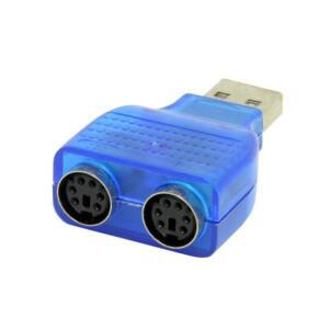 USB 남성-듀얼 PS2 여성 케이블 변환 어댑터 개의 사용 PC 컴퓨터 용 키보드 마우스 독