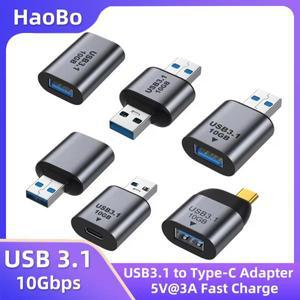 USB A-Type-C 어댑터 3.1 OTG 핸드폰 PC 노트북  충전 변환기 10Gb 데이터 전송 케이블 연결