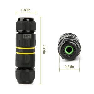 5개 M16 M20 전원 케이블 연결 방수 IP68 와이어 야외 접속함 2핀 직경 4-8mm  3핀 직경용