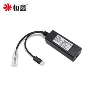 기가비트 TYPE-C POE 스플리터 어댑터 케이블 전원 어댑터 모듈 IP 카메라 이더넷용 5V 1000Mbps