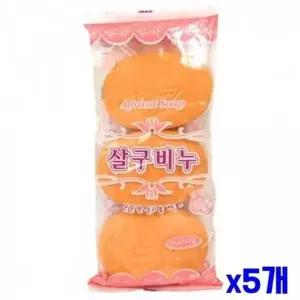은은한 살구향 세수비누 3P x5개-WFO52WA