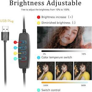 스튜디오 8인치 Led 채우기 빛 비디오 램프 패널 조명 4 색 RGB 필터로 라이브 스트리머