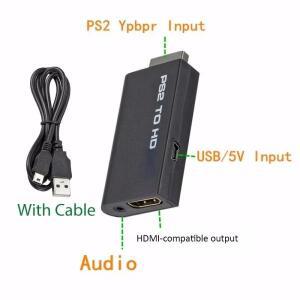 PS2-HDMI 호환 변환기 어댑터 오디오 비디오3.5mm 케이블 포함는  Ps2 480i 576i 디스플레이 모드를 지원