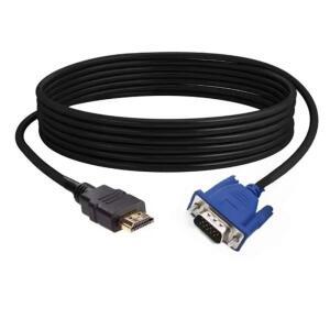 1.5m 1080P HDMI 호환 VGA 어댑터 커넥터 라인 변환기 케이블 데스크탑 PC 노트북 PC TV 모니터 프로젝터용