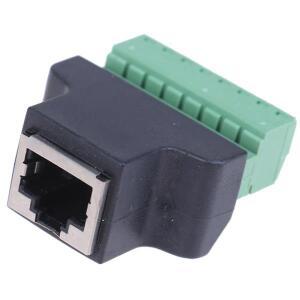 RJ45 - 나사 고정 단자 어댑터 암 CCTV DVR용 8핀 커넥터