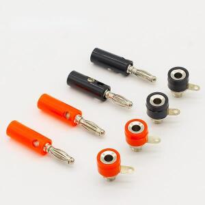 1남성과 여성 J072 4mm 바나나 플러그 커넥터핀 DIY 모델 부품 삽입