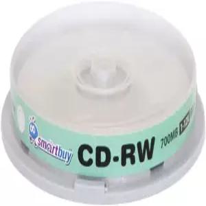 10팩 스마트바이 CD-RW 1-12X 700MB/80분 고속 브랜드 로고 재작성 가능한 빈 데이터 미디어 디스크