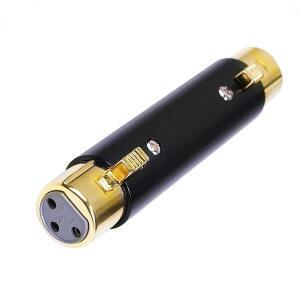 금도금 XLR 3핀 암-암커넥터 어댑터 3코어 마이크 믹싱 콘솔 캐논 호환 오디오 케이블 호환