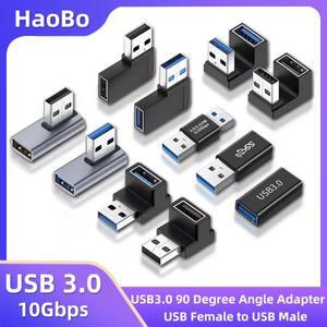90도 USB 3.0 수 암 직각 확장 어댑터 상향 팔꿈치 10Gbps PC 노트북 PC 커넥터 Converte