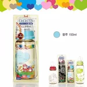 고품질 (쮸쮸베이비)엘레강스 젖병 150ml (Blue) 젖꼭지 이유용품 출산용품 수유용품 W035576