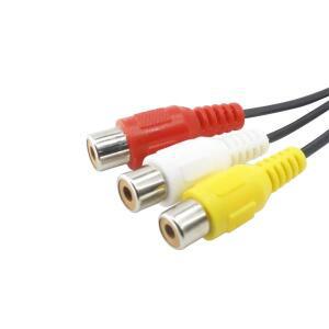 3.5mM-잭 3 RCA 케이블 비디오 컴포넌트 AV 어댑터 케이블TCL TV 빨간색 화이트 노란색 여성용