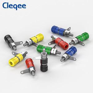 10pcs 바인딩 포스트 너트 4mm 바나나 소켓 전기 커넥터 단자 용 플러그 잭 DIY 액세서리