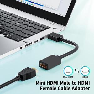 미니 HDMI 케이블 4K 60Hz HDmatters 2.0 HDMI-태블릿 캠코더 PC 노트북 DSLR 용 변환 어댑터