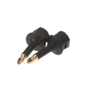 미니 오디오 플러그 디지털 광학 어댑터 컨브 Toslink 암-3.5mm 수 2개