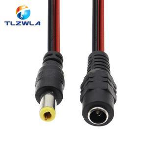 5pcs DC 전원 수 암 케이블 12V 플러그 어댑터 커넥터 CCTV 카메라 5.5x2.1mm