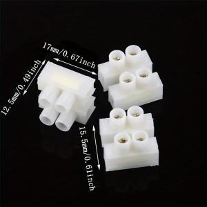 10pcs 2P 단자 블록 플라스틱 전선 커넥터 나사 케이블 스트립