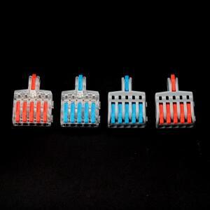 10pcs/1입력 5출력 커넥터 배선 단자 퀵 PCT 램프 와이어 병렬 접속함 1입력 다중 분배기