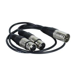 50cm  XLR 1 수커넥터-2 암커넥터 마이크 오디오 케이블 어댑터  Y 분배기