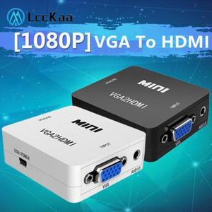 VGA to HDMI 변환기 어댑터 암 오디오 1080P PC PC 노트북 HDTV 프로젝터용