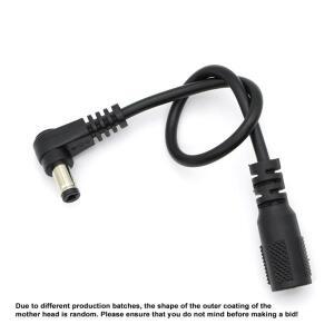 DC 5.5 x 2.1mm 케이블 수-암 어댑터 직각 90도 충전